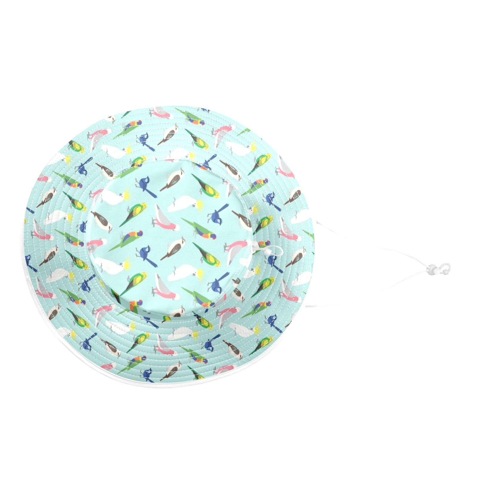 Australian Birds Wide Brim Bucket Hat Wide Brim Bucket Hat Australia Birds Printed Offshore