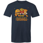 The Diet Starts Tomorrow, Hamburger And Fries - Mens T-Shirt Navy Mens T-shirt Food Printed In Australia