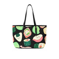 Happy Sushi PU Leather Tote Bag Large One Size Leather Tote Bag-Large Printed Offshore