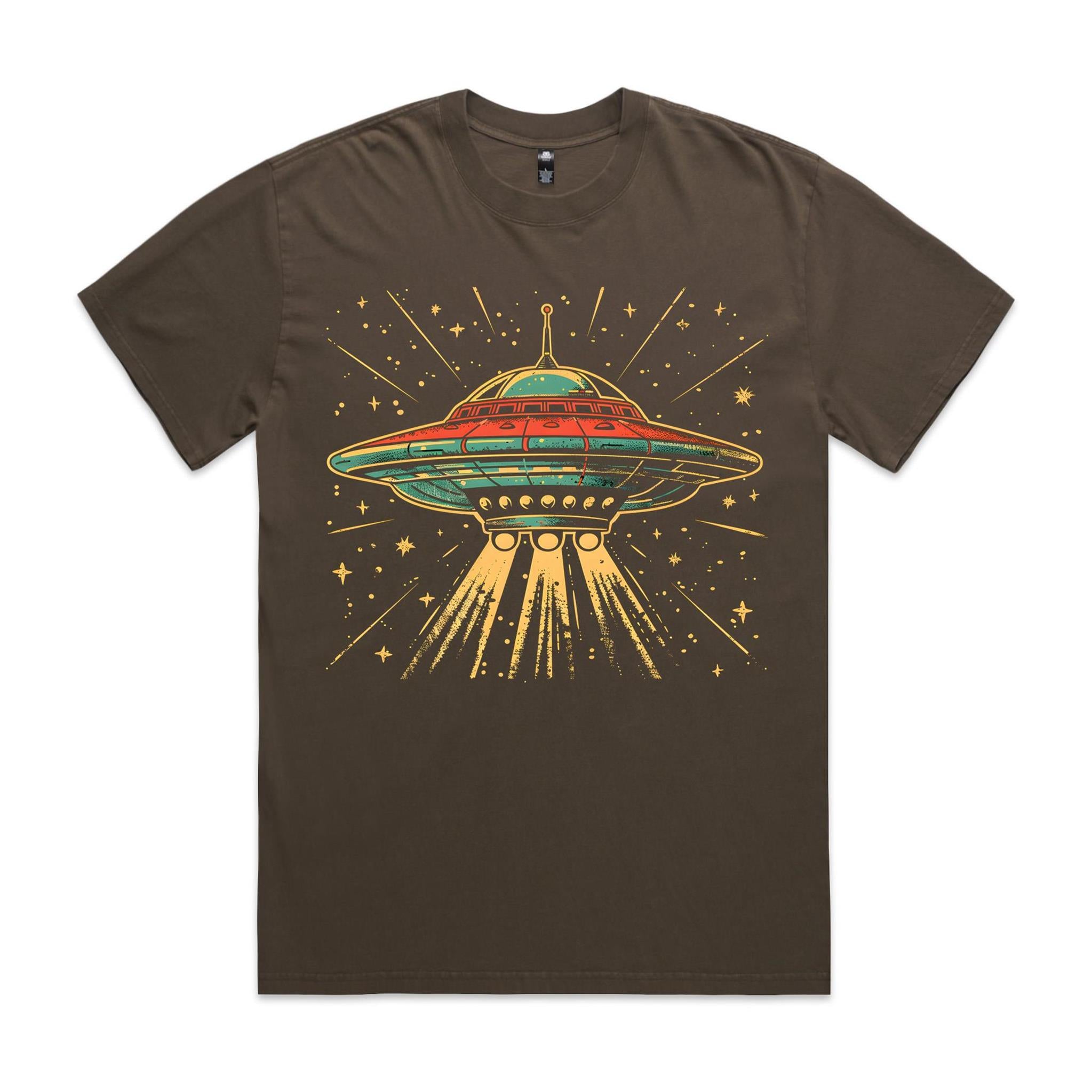 Retro UFO AS Colour Heavy Faded Tee