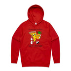 Pineapple Pizza - Mens Hoodie Red Mens Hoodie Food Printed In Australia