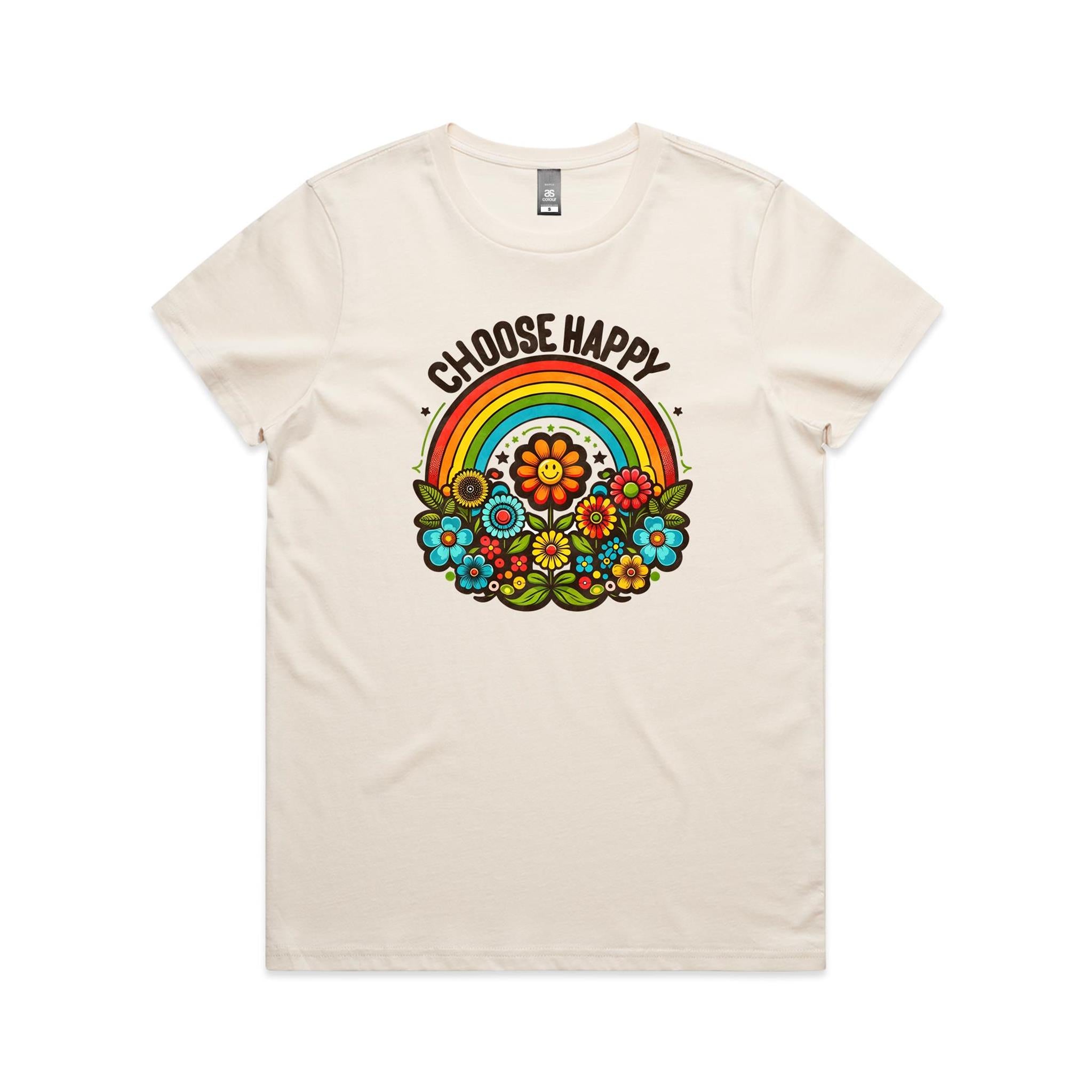 Choose Happy - Womens T-shirt