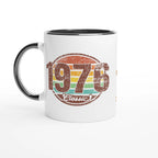 Personalised 1976 Classic 11oz Ceramic Mug Ceramic Black Personalised 11oz Mug Globally Fulfilled
