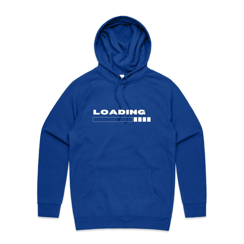 Loading - Supply Hood Bright Royal Mens Hoodie Printed In Australia Tech