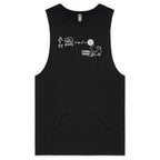 Cat String Theory Physics Men's AS Colour Tank Top Tee