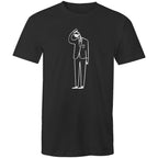 Coffee Brain - Mens T-Shirt Black Mens T-shirt Coffee Printed In Australia