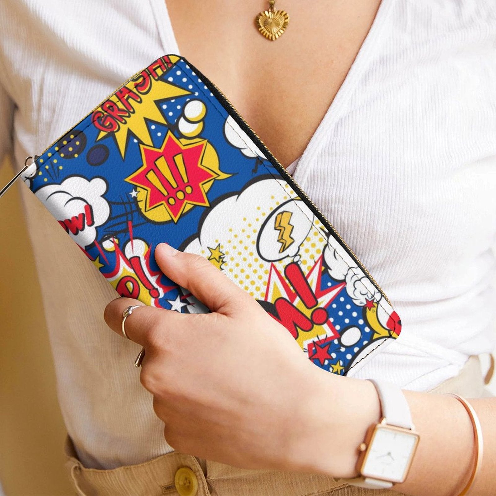 Blue Comic Book -  PU Leather Wallet