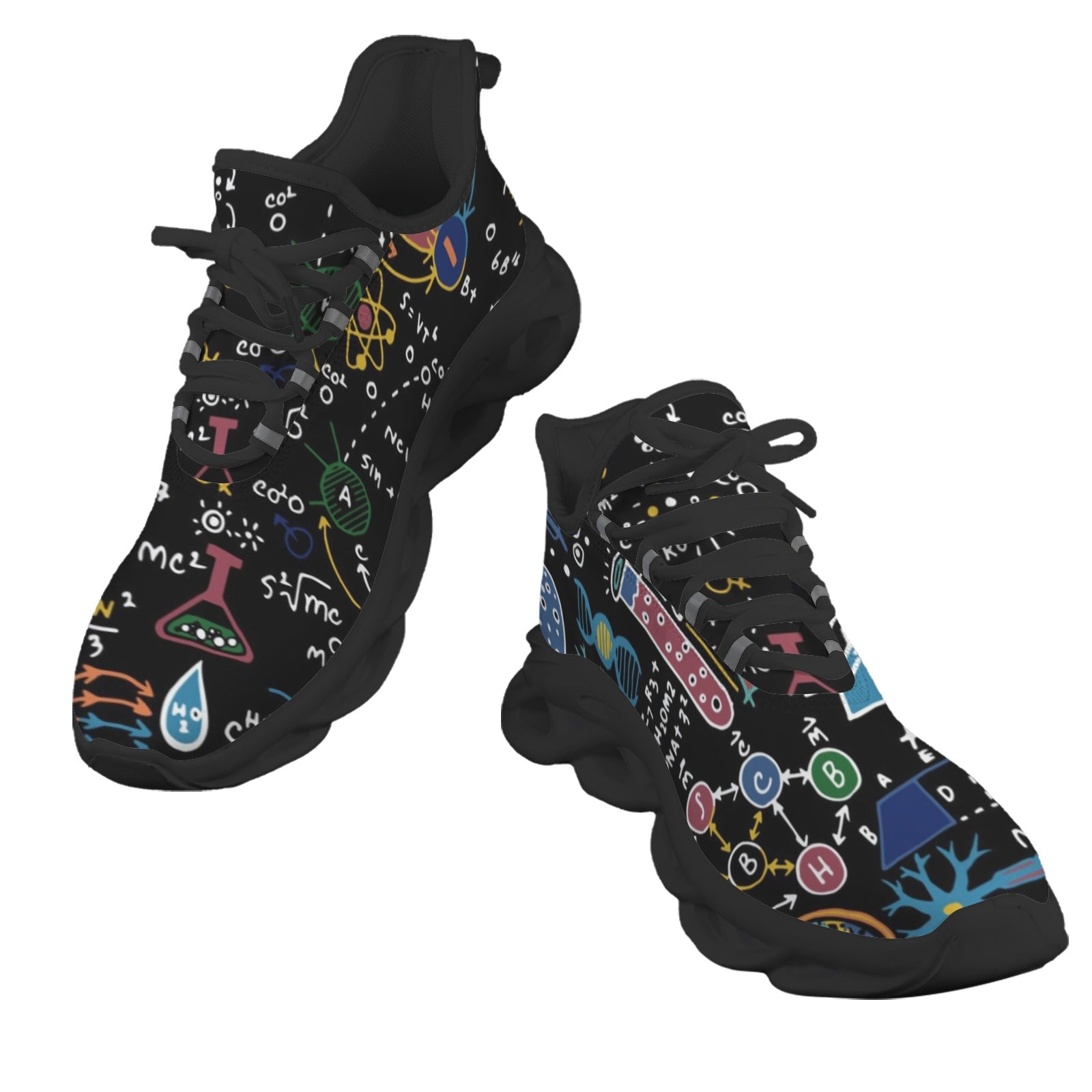 Science Time Blackboard Men's Twisted Sole Sneakers