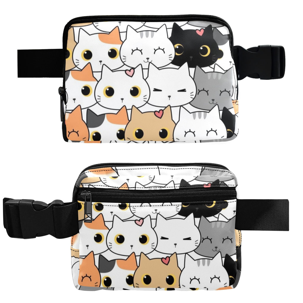 Cute Cartoon Cats - Belt Bag