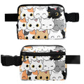 Cute Cartoon Cats - Belt Bag