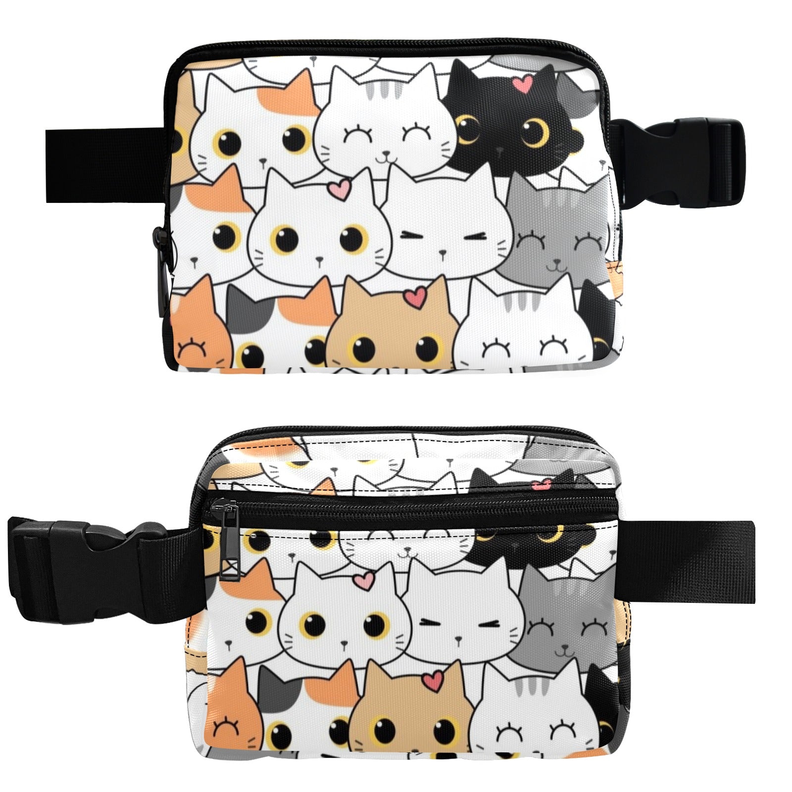 Cute Cartoon Cats - Belt Bag