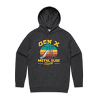 Gen X, Metal Slide Strong Men's AS Colour Hoodie Asphalt Marle Mens Hoodie Printed In Australia
