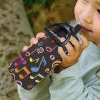 Colourful Music 12oz Kids Water Bottle with Straw Lid