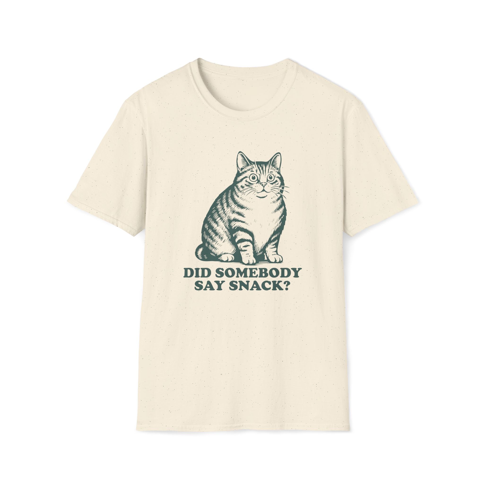 Cat, Did Somebody Say Snack - Unisex Softstyle T-Shirt
