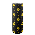 Yellow Lightning 20oz Tall Skinny Tumbler with Lid and Straw One Size 20oz Tall Skinny Tumbler with Lid and Straw Printed Offshore