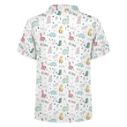 Quirky Dinosaurs Kids Cotton Short Sleeve Shirt