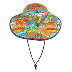 Comic Book 2 Wide Brim Bucket Hat Wide Brim Bucket Hat comic Printed Offshore