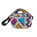 Graphic 80's Neoprene Lunch Bag/Large (Model 1669) Neoprene Lunch Bag Printed Offshore Retro