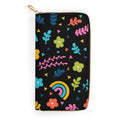 Rainbows and Flowers - PU Leather Wallet white 19.7x10.5cm Zippered Wallet / Purse Printed Offshore