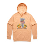 Travel Is Always A Good Idea - Mens Hoodie Peach Mens Hoodie Printed In Australia