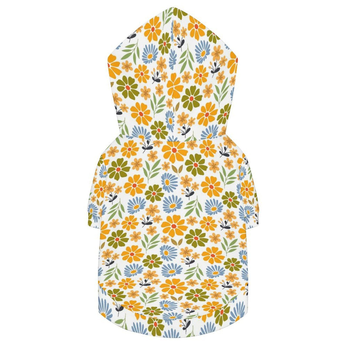 Retro Boho Flower Pet Hoodie (Large Size)