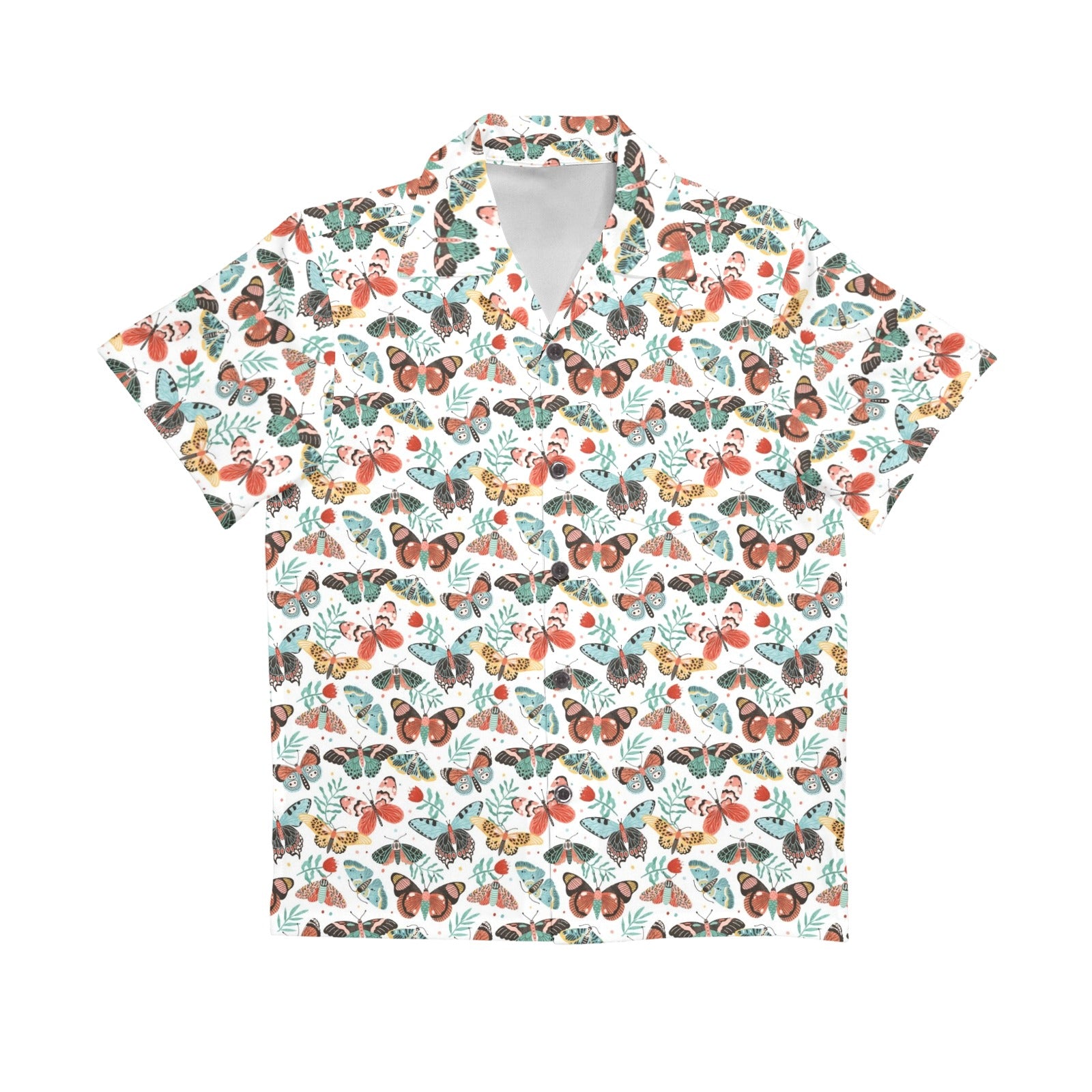 Pretty Moths And Butterflies Senior Kids Hawaiian Shirt