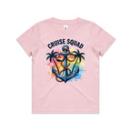 Cruise Squad, Anchor Kids Cruise T-shirt Pink Kids Cruise T-shirt Cruise Printed In Australia