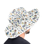 All About Space Wide Brim Bucket Hat Wide Brim Bucket Hat Printed Offshore Space