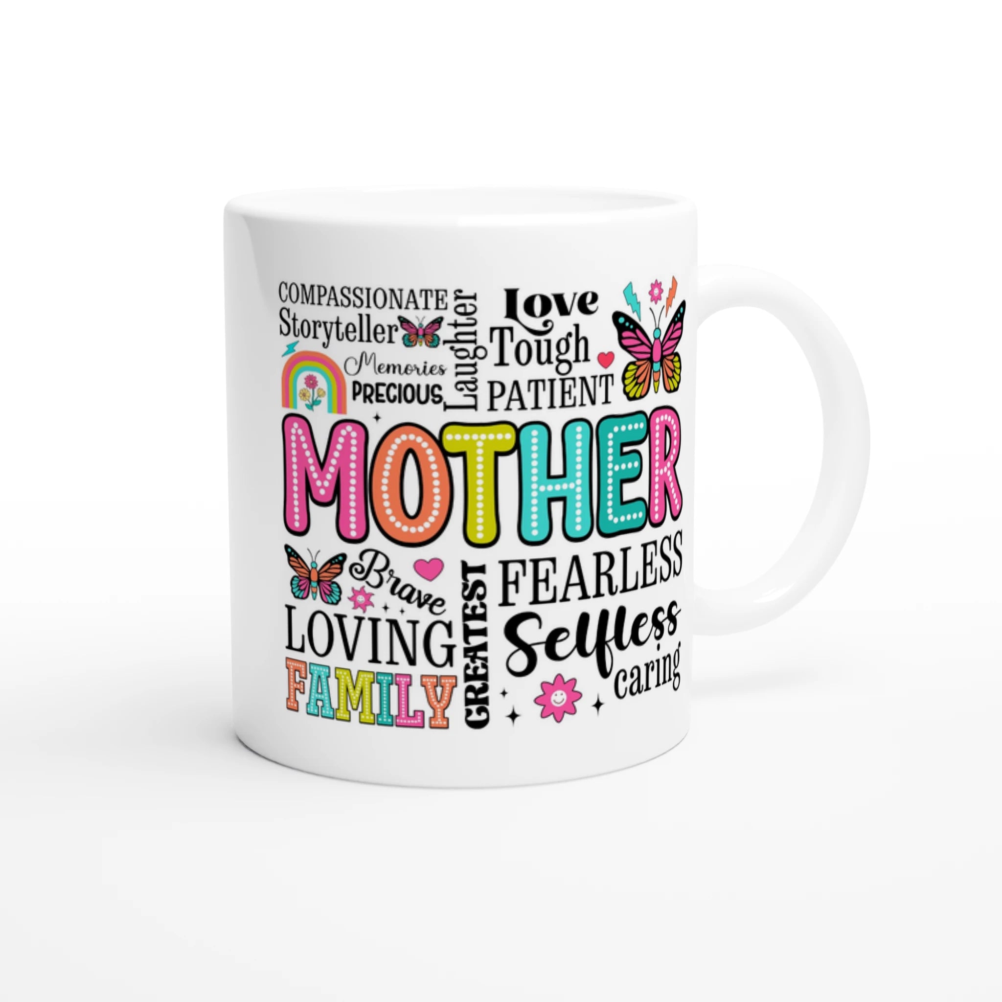 White 11oz Ceramic Mug White 11oz Mug Globally Fulfilled Mum