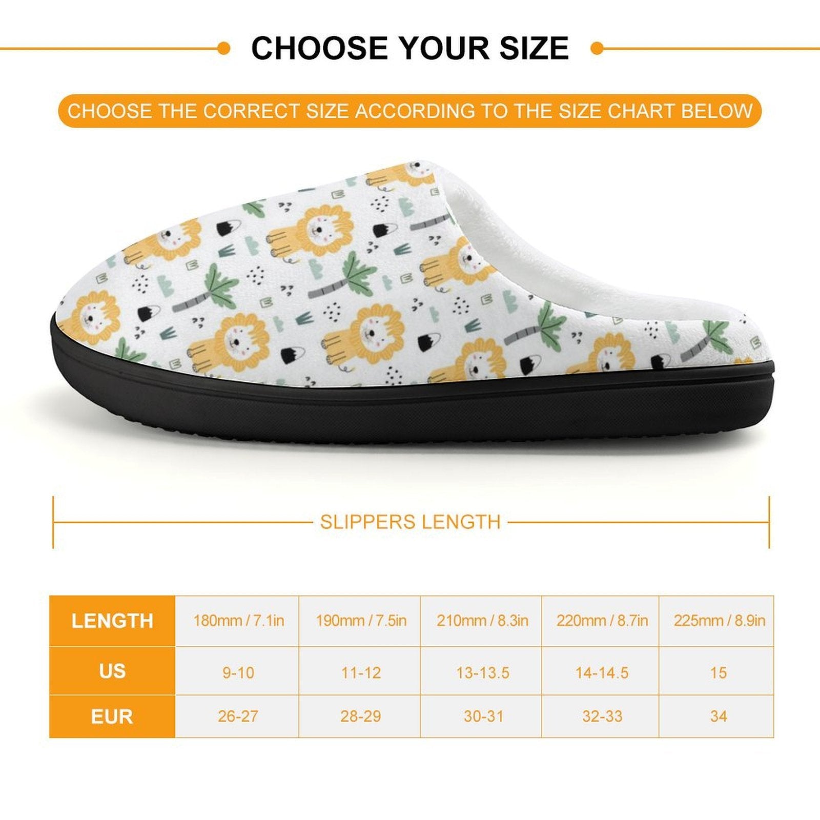 Lions Kids Cotton Slippers