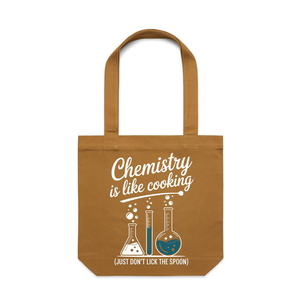 Chemistry Is Like Cooking Canvas Tote Bag