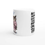 Not A Morning Bird, Not A Night Owl, Just Tired - White 11oz Ceramic Mug White 11oz Mug animal Globally Fulfilled Work