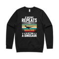 I'm Getting A Dinosaur AS Colour Stencil Crew Sweatshirt