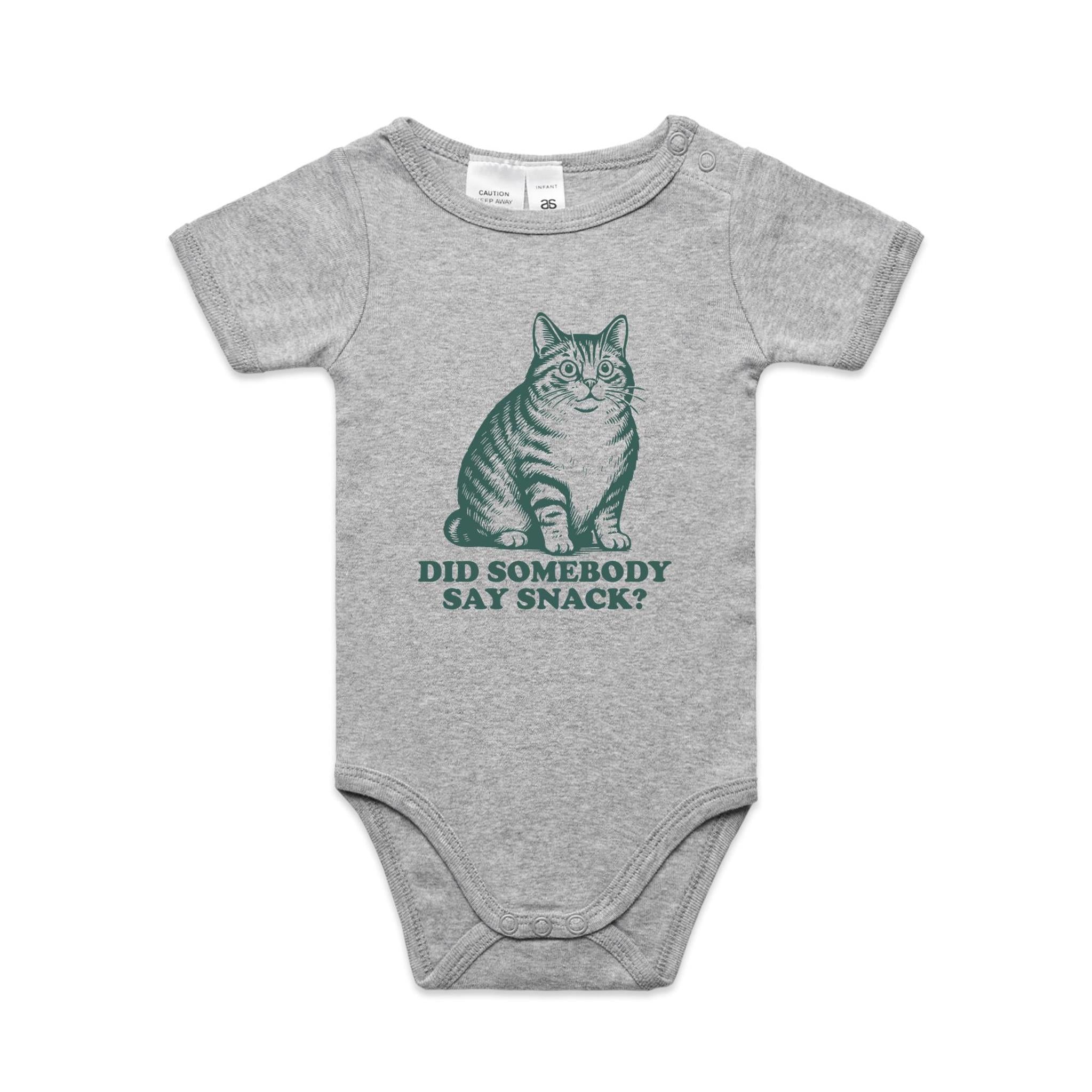Cat, Did Somebody Say Snack? - Baby Bodysuit