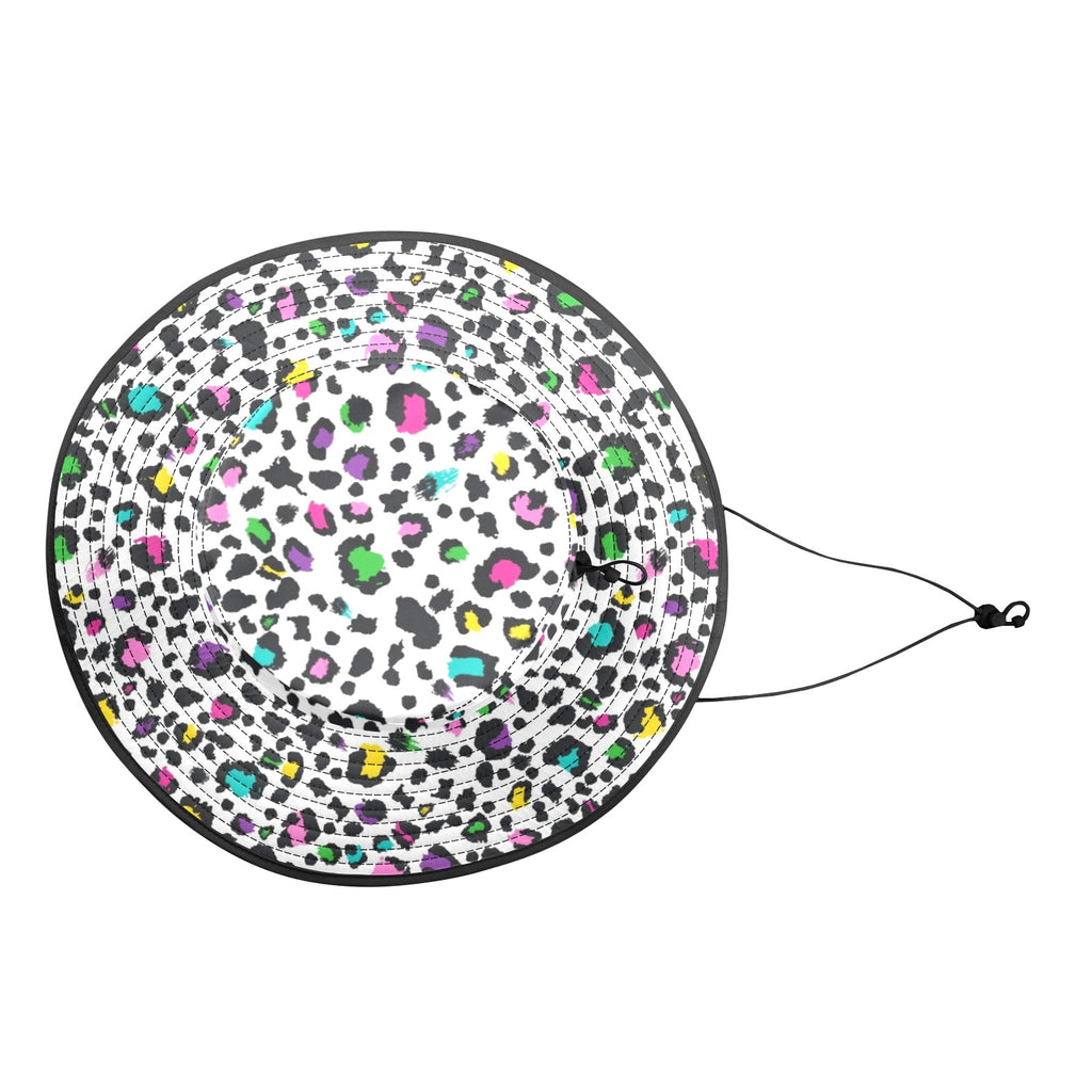 Animal Print In Colour - Wide Brim Bucket Hat Wide Brim Bucket Hat animal Printed Offshore