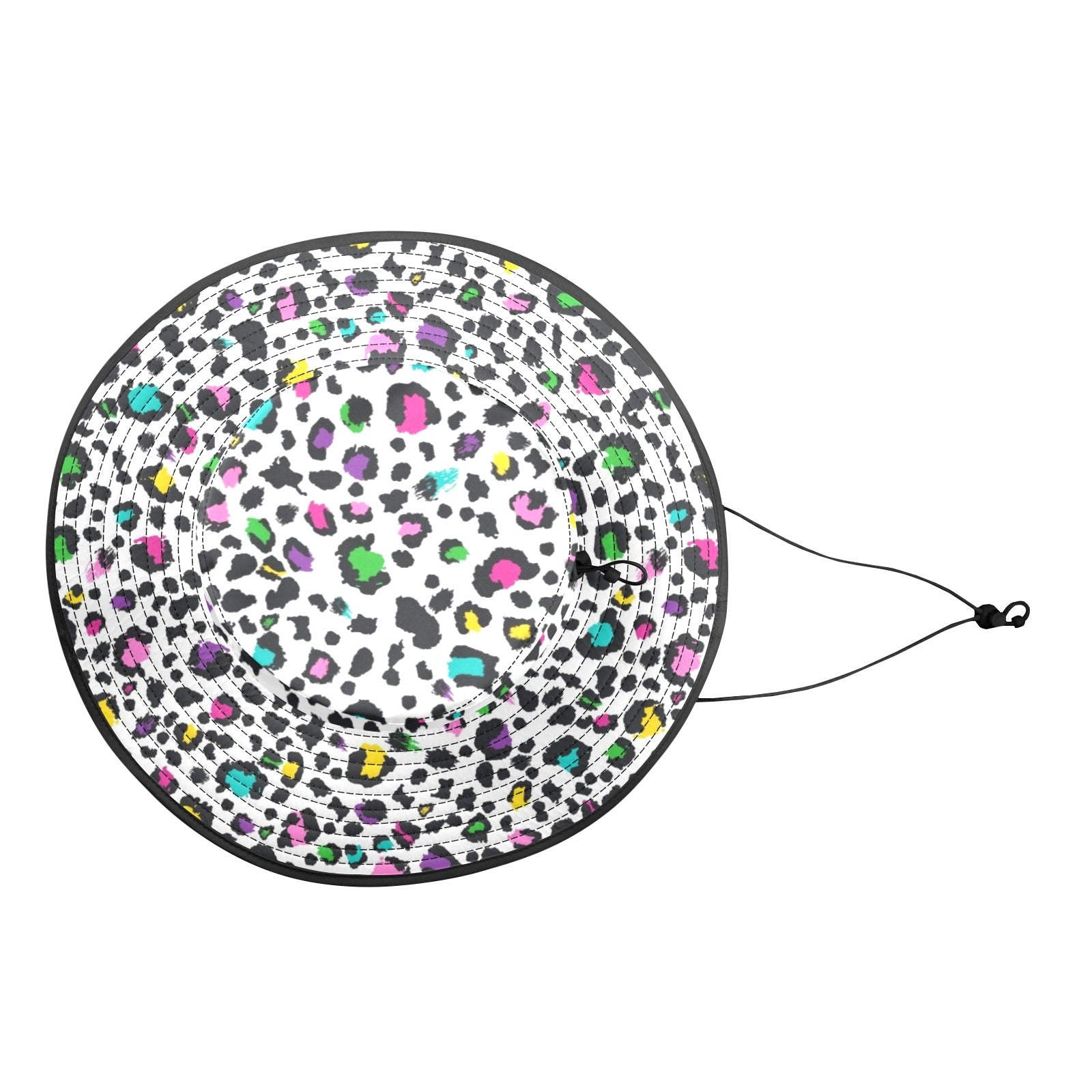 Animal Print In Colour - Wide Brim Bucket Hat Wide Brim Bucket Hat animal Printed Offshore