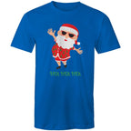 Summer Santa, Hot Hot Hot - Mens T-Shirt Bright Royal Mens Christmas T-shirt Christmas Printed In Australia
