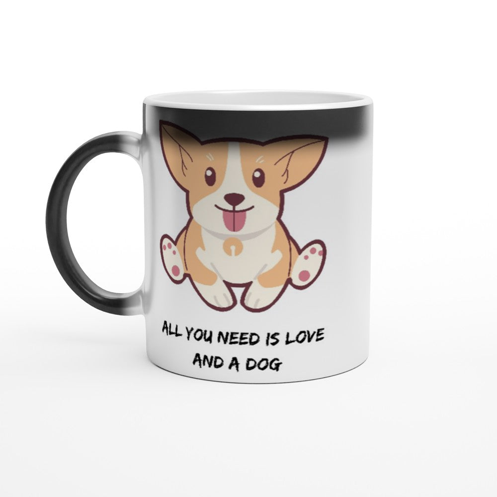 All You Need Is Love And A Dog White 11oz Ceramic Mug Magic 11oz Ceramic Mug White 11oz Mug animal Globally Fulfilled