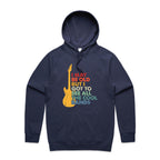 I May Be Old But I Got To See All The Cool Bands - Mens Hoodie Midnight Blue Mens Hoodie Music Printed In Australia