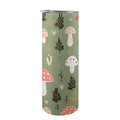 Toadstools 20oz Tall Skinny Tumbler with Lid and Straw One Size 20oz Tall Skinny Tumbler with Lid and Straw Printed Offshore