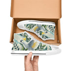 Cockatoo Women's High Top Canvas Shoes Womens Classic High Top Shoes animal Printed Offshore