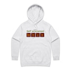 Self Proclaimed Genius - Womens Hoodie White Marle Womens Hoodie Printed In Australia Science