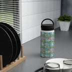Summer Surf Stainless Steel Water Bottle, Handle Lid Stainless Steel Water Bottle With Handle Lid Globally Fulfilled Summer Surf