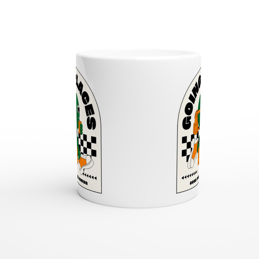 Going Places - White 11oz Ceramic Mug White 11oz Mug Globally Fulfilled