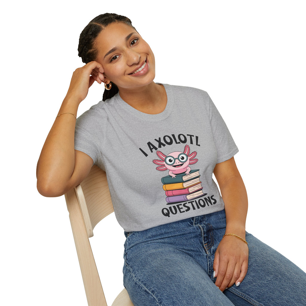 I Axolotl Questions - Unisex Softstyle T-Shirt