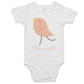 Early Bird - Baby Bodysuit White Baby Bodysuit Printed In Australia