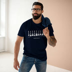 Guitar Timeline - Men's Staple Tee Navy Mens Premium T-Shirt Music Printed in AU and US
