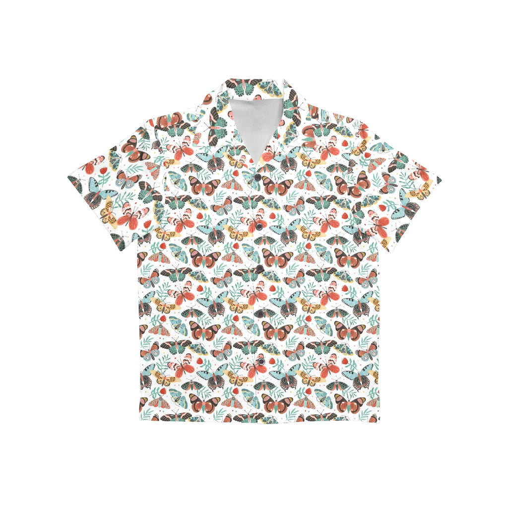 Pretty Moths And Butterflies Junior Kids Hawaiian Shirt