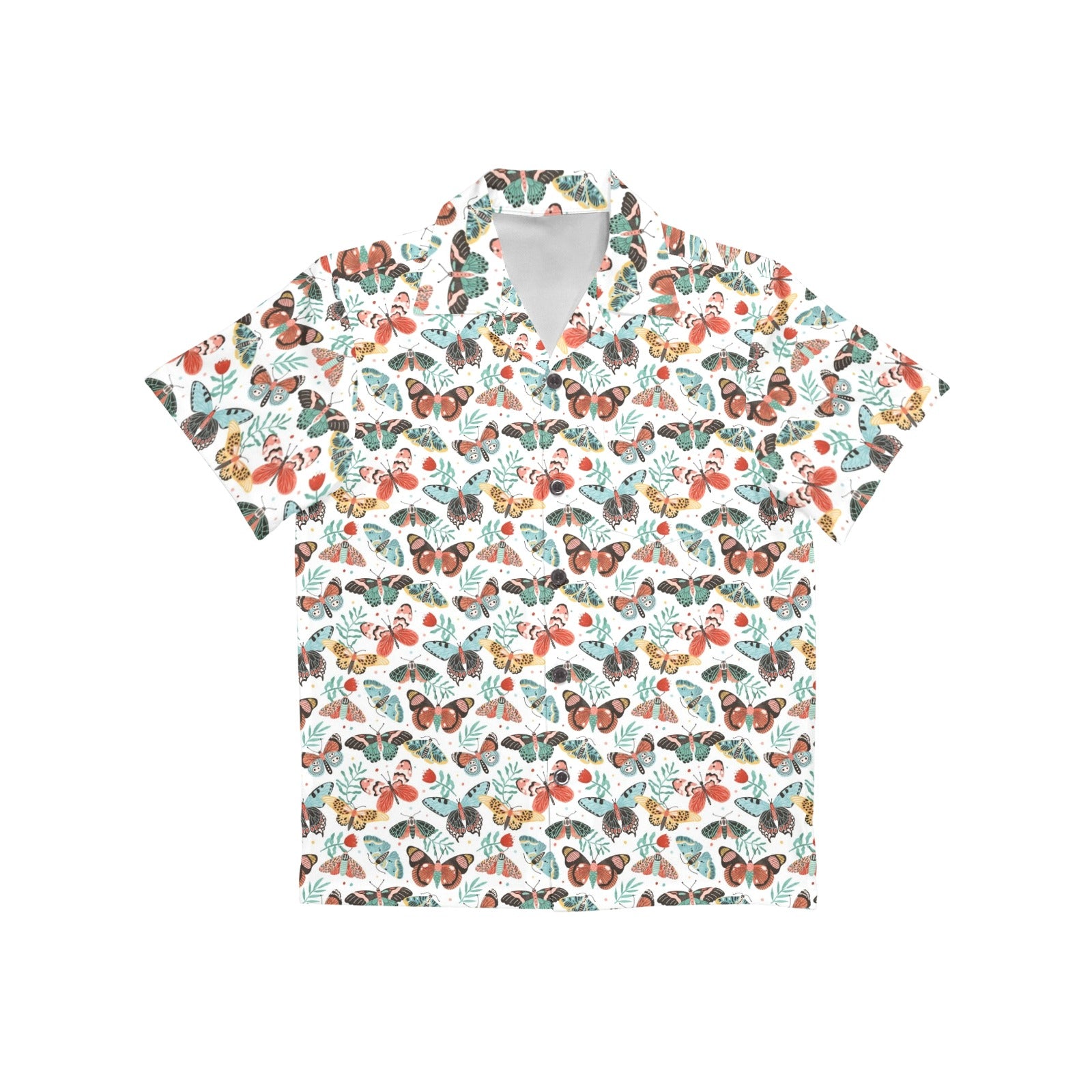 Pretty Moths And Butterflies Junior Kids Hawaiian Shirt
