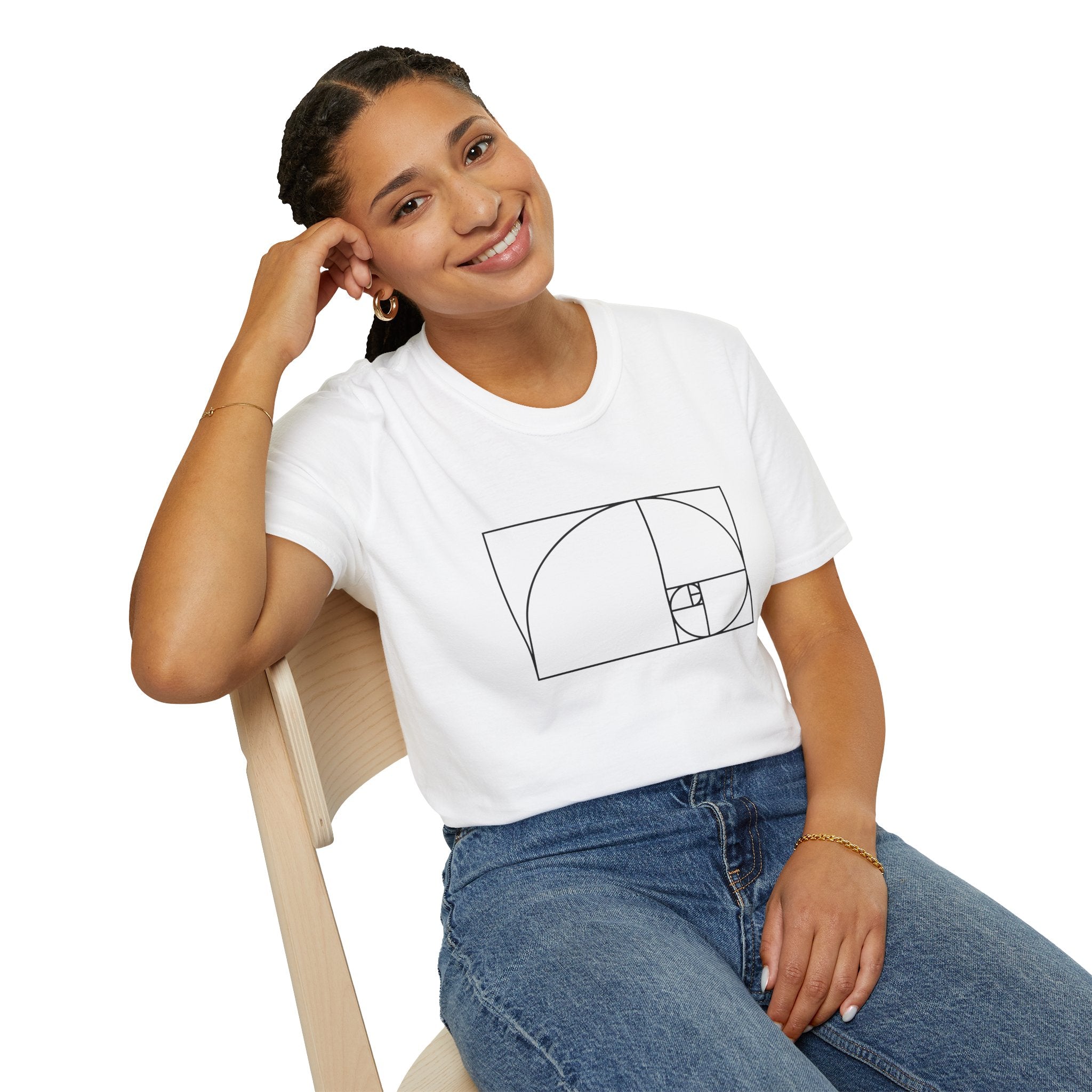 Fibonacci Unisex Softstyle T-Shirt T-Shirt Australian Printer Maths Science